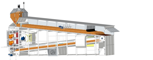 Сушилка конвейерного типа  Tehnozlak-СК-25